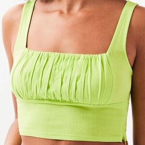 Green Crop Top
